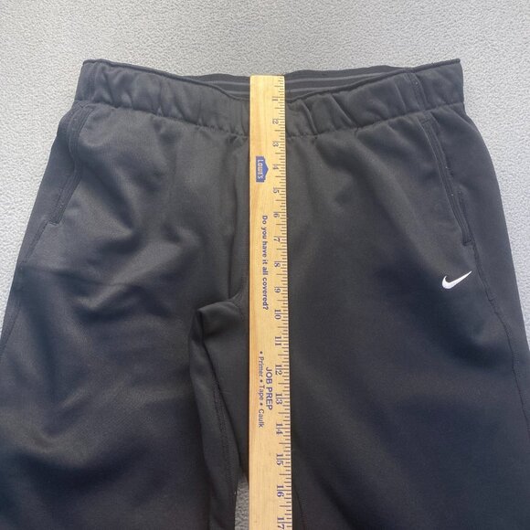 Nike Pants Mens Size M Black Therma Fit Fleece Lined Training Sweatpants,Drawstr - Picture 5 of 11
